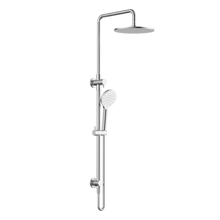 Star Luxury Shower Column Set - Brushed Chrome