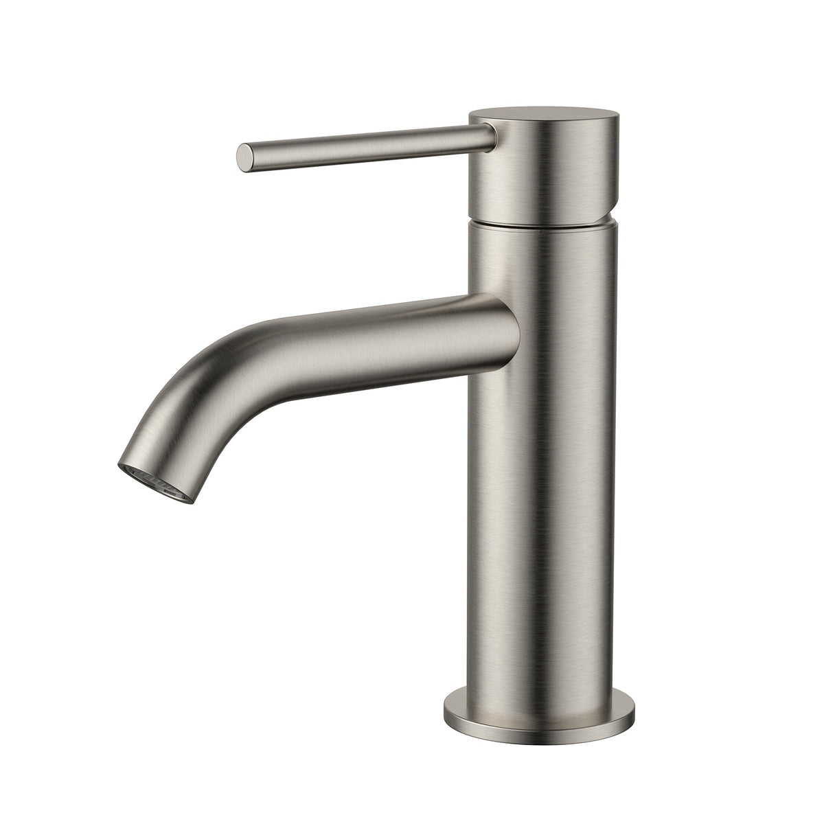 Star Mini Basin Mixer Curved Spout - Warm Brushed Nickel (STRM001-1BN)