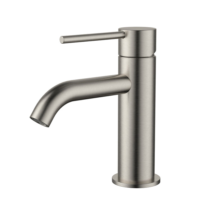 Star Mini Basin Mixer Curved Spout - Warm Brushed Nickel (STRM001-1BN)