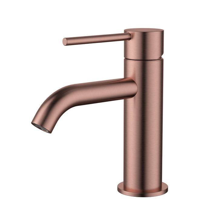 Star Mini Basin Mixer Curved Spout - Champagne (STRM001-1CM)