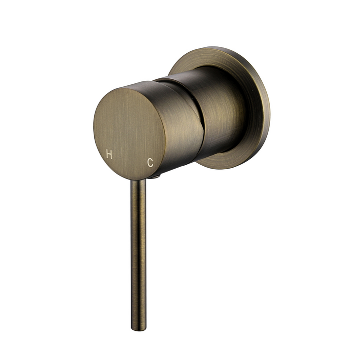 Star Mini Shower Mixer 60mm TRIM KIT - Antique Brass