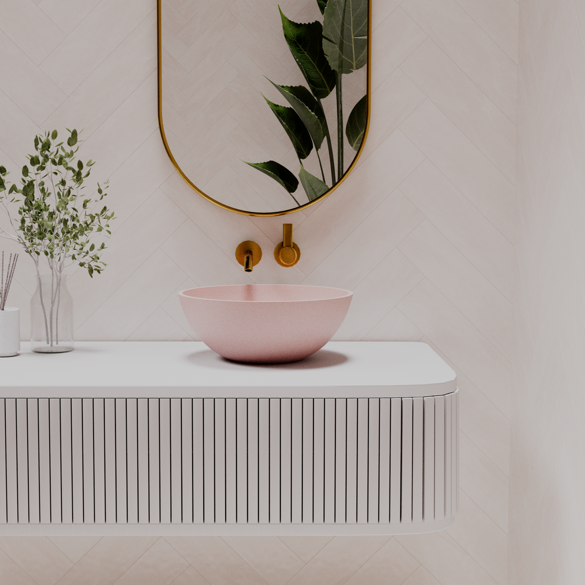 Sarah above counter basin — front view