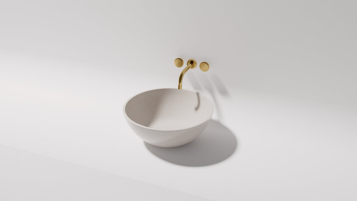 Sarah above counter basin, side view