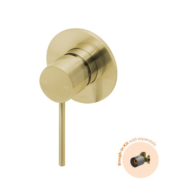Vivid Slimline SwitchMix Shower/Wall Mixer Trim Kit Only - Brushed Gold