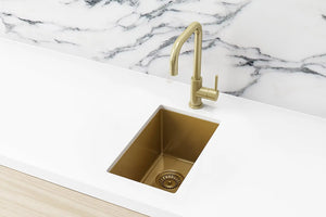 Lavello Bar Sink - Single Bowl 382 x 272 - Brushed Bronze Gold Meir