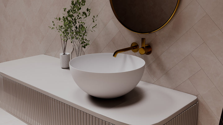 Summer above counter basin — side view