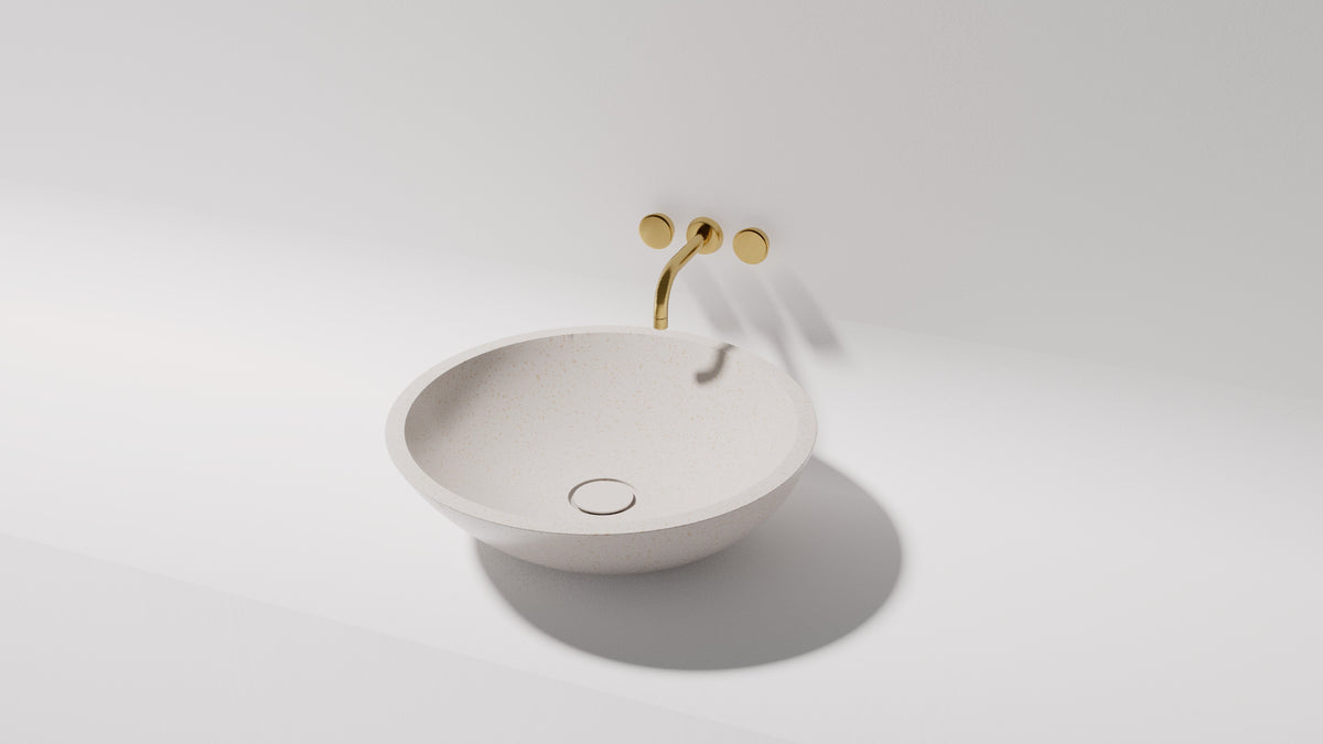 Surena above counter basin, side view