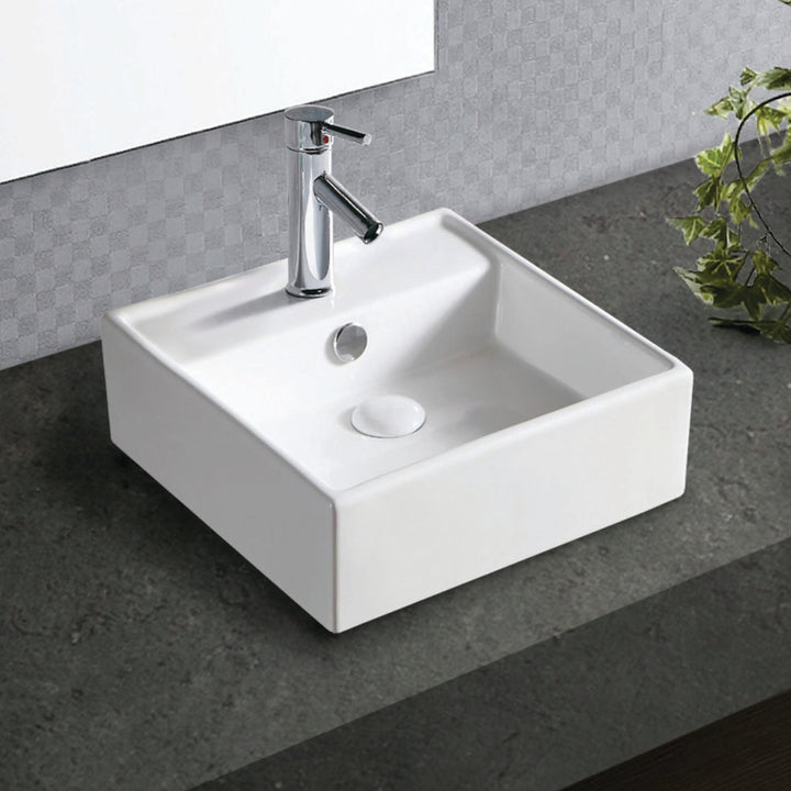 Helen Junior Above Counter Basin - Gloss White