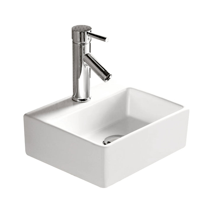 Modena Baby Above Counter Basin - Gloss White