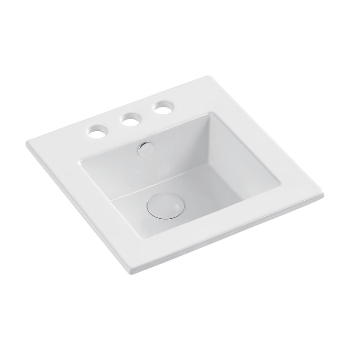Allison Fully-Inset Basin - Gloss White