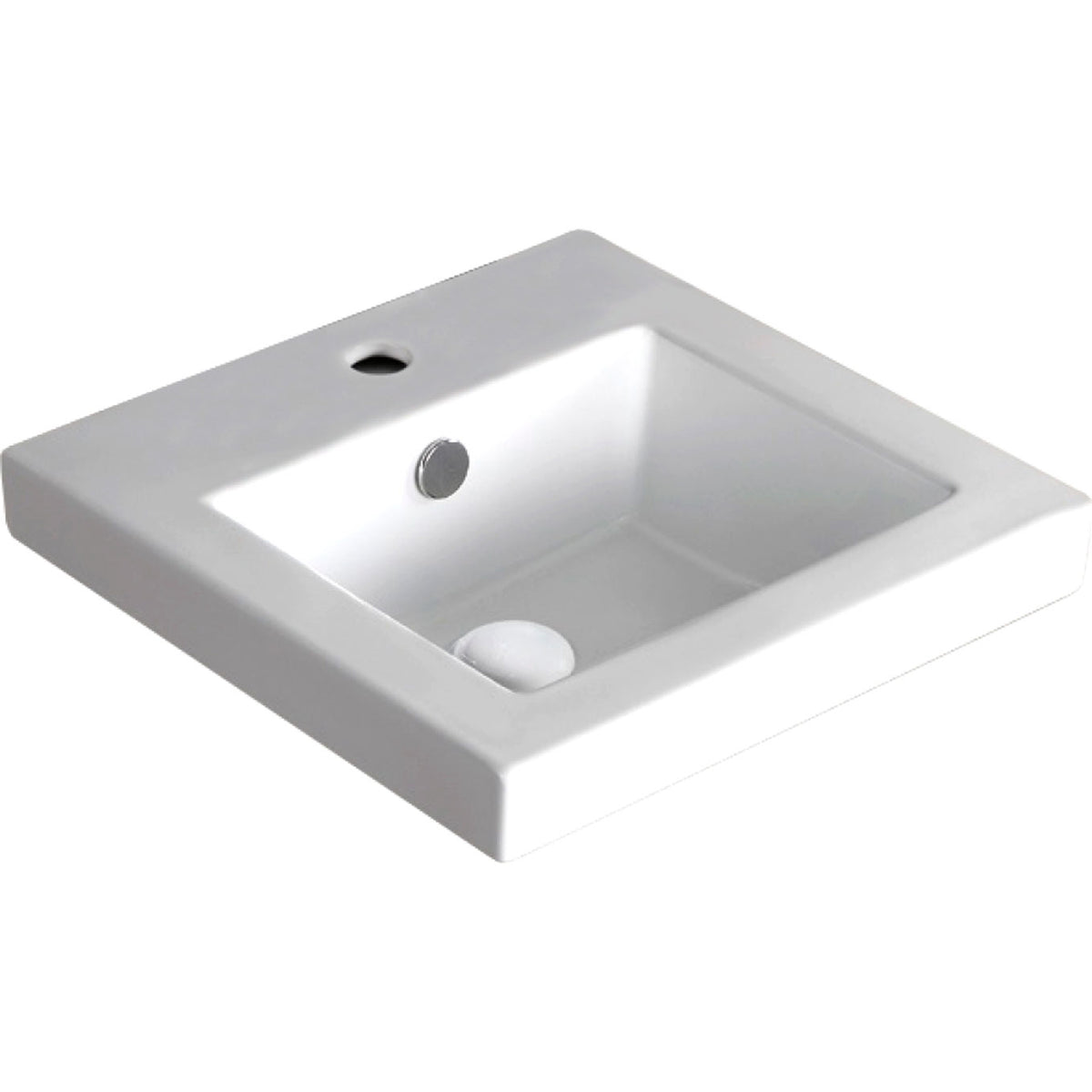 Alison Semi-Inset Basin - Gloss White