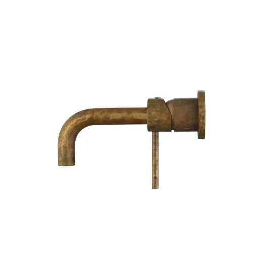 Mica Living Brass Curved Wall Basin/Bath Mixer - Accelerated