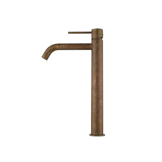 Mica Living Brass Curved Tall Basin Mixer - Accelerated