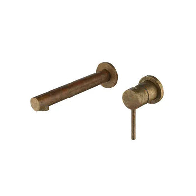 Mica Living Brass Straight Wall Basin/Bath Mixer - Accelerated