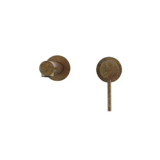 Mica Living Brass Straight Wall Basin/Bath Mixer - Accelerated
