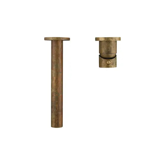 Mica Living Brass Straight Wall Basin/Bath Mixer - Accelerated