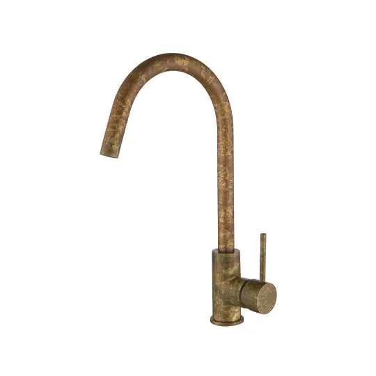 Mica Living Brass Gooseneck Sink Mixer - Accelerated