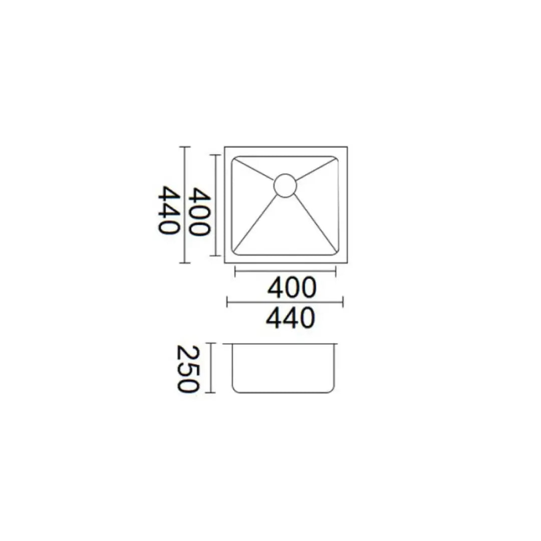 Luminare Sink 440 x 440mm - Dusk Bronze