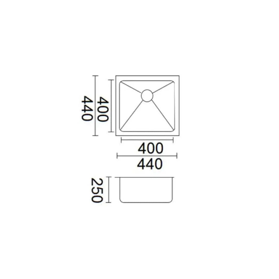 Luminare Sink 440 x 440mm - Dusk Bronze