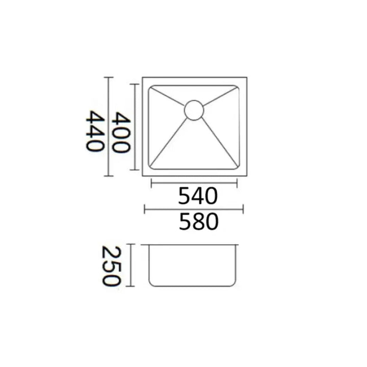 Luminare Sink 580 x 440mm - Dusk Bronze