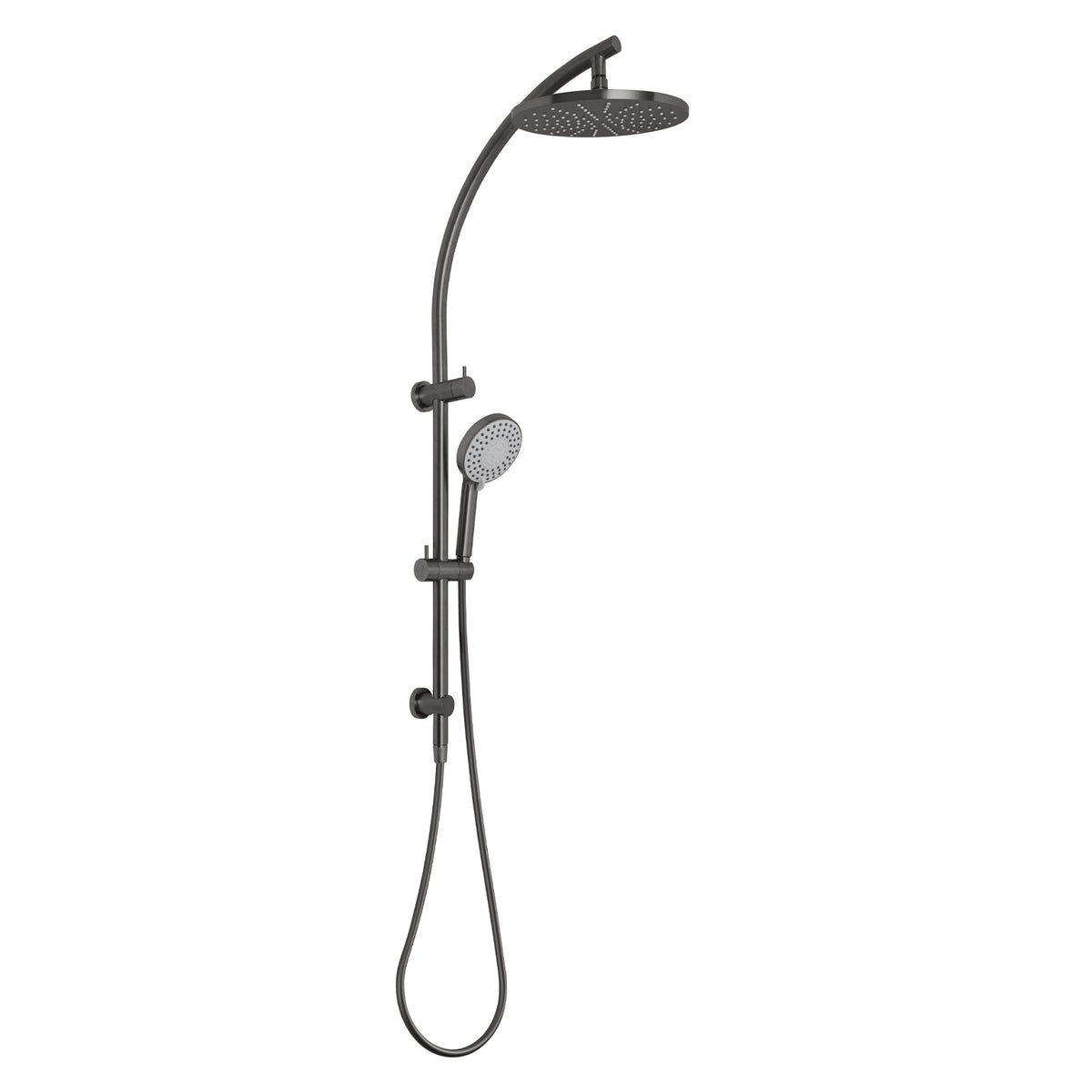 Vivid Twin Shower - Brushed Carbon