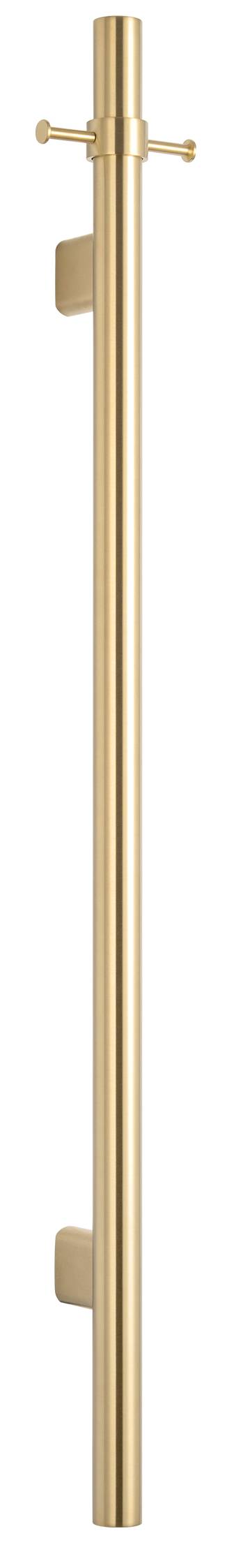 Mica Vertical Heated Towel Rail - French Gold - view 6