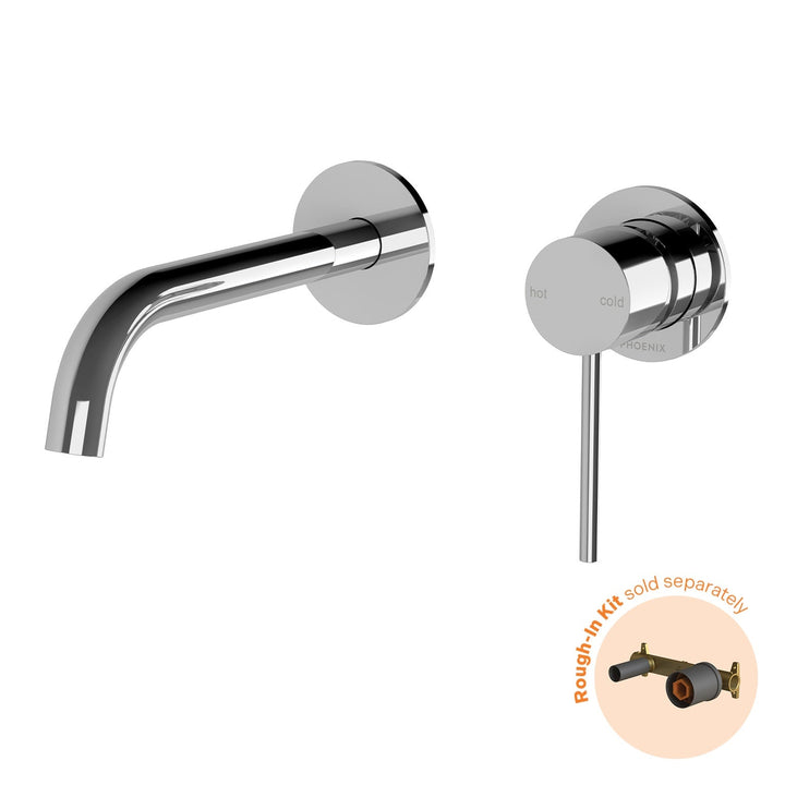 Vivid Slimline SwitchMix Wall Basin/Bath Mixer 60mm Trim Kit - Chrome - Fit-Off Kit - Rough-In Kit sold separately