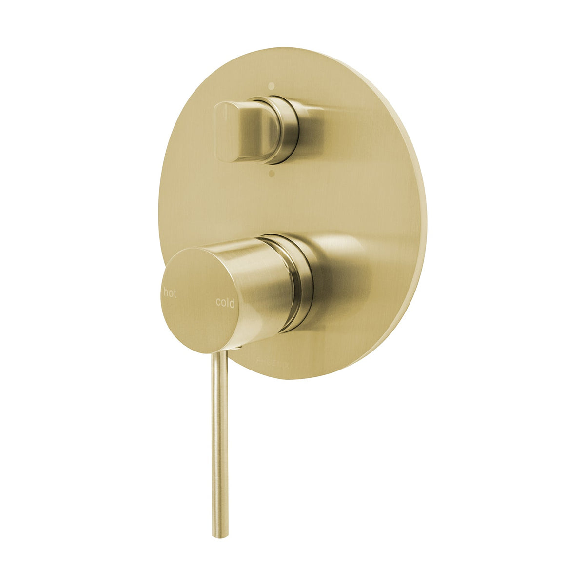 Vivid Slimline Switch/Mix Shower/Bath Diverter Mixer Complete Kit - Brushed Gold