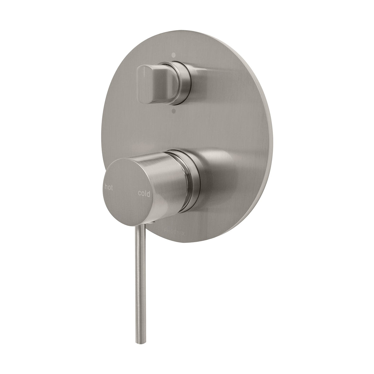 Vivid Slimline Switch/Mix Shower/Bath Diverter Mixer Complete Kit - Brushed Nickel
