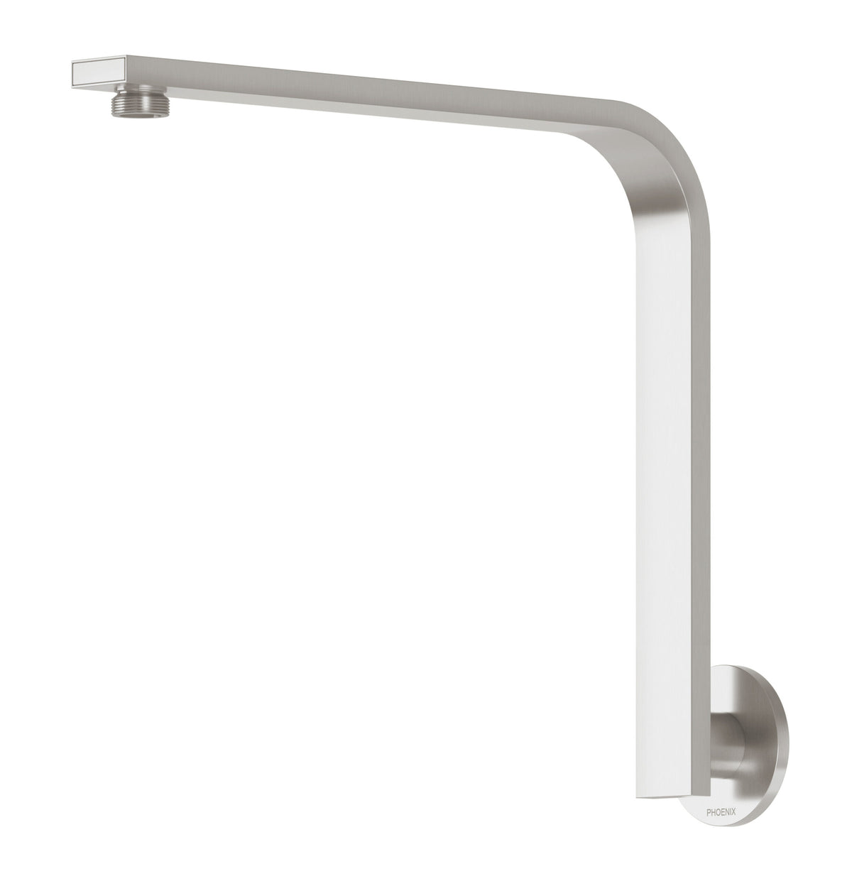 Vivid Slimline High-Rise Shower Arm Round Plate - Brushed Nickel