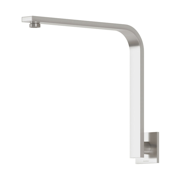 Vivid Slimline High-Rise Shower Arm Square Plate - Brushed Nickel