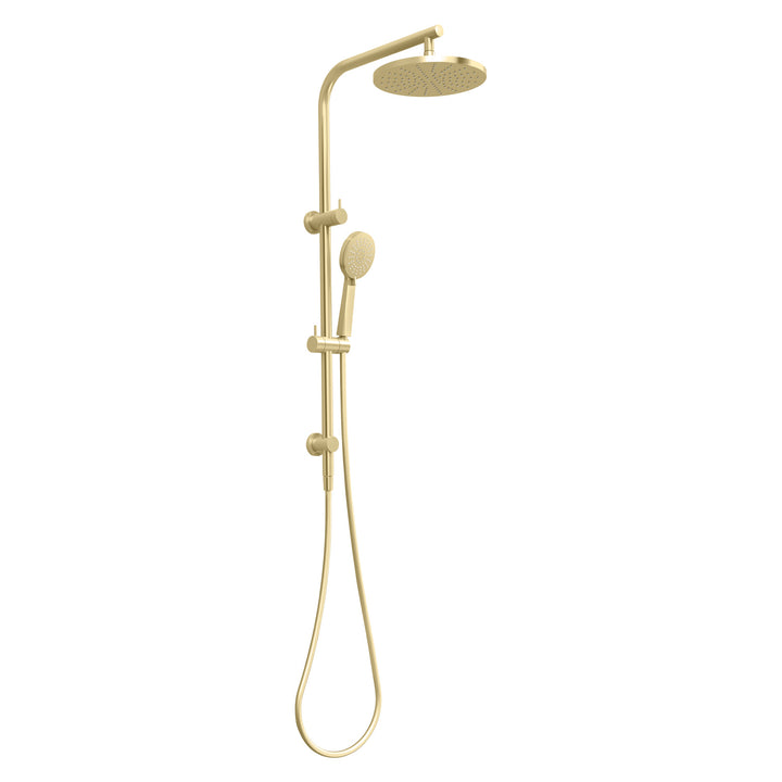 Vivid Slimline Twin Shower - Brushed Gold