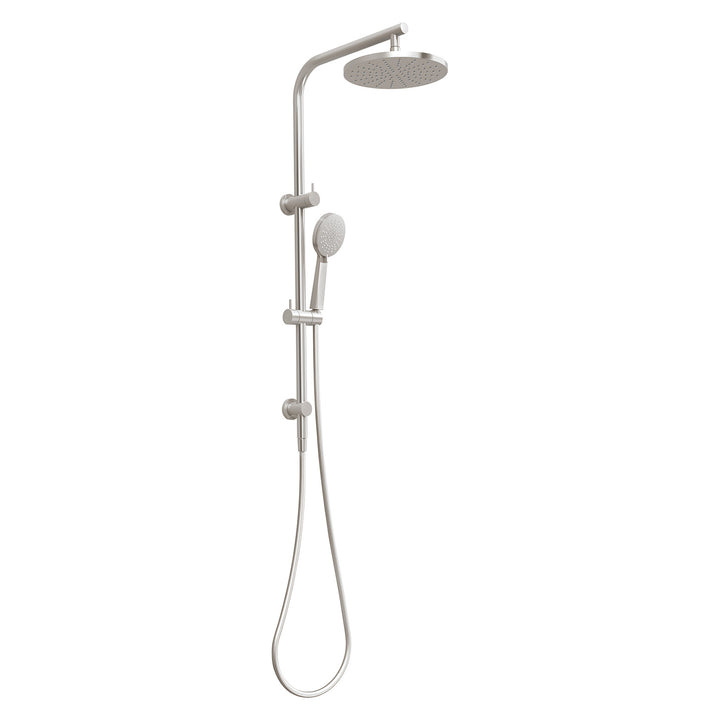 Vivid Slimline Twin Shower - Brushed Nickel