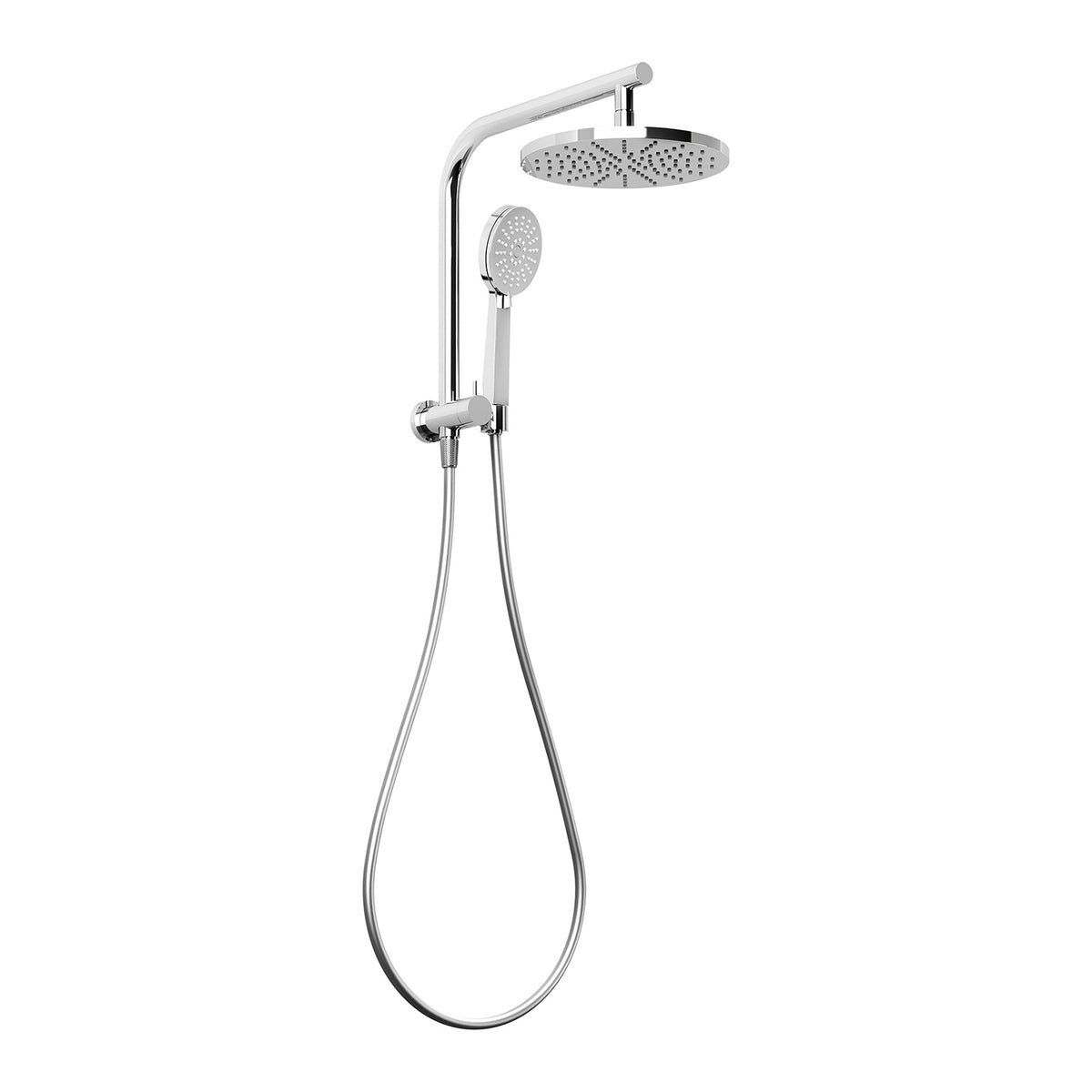 Vivid Slimline Compact Twin Shower - Chrome