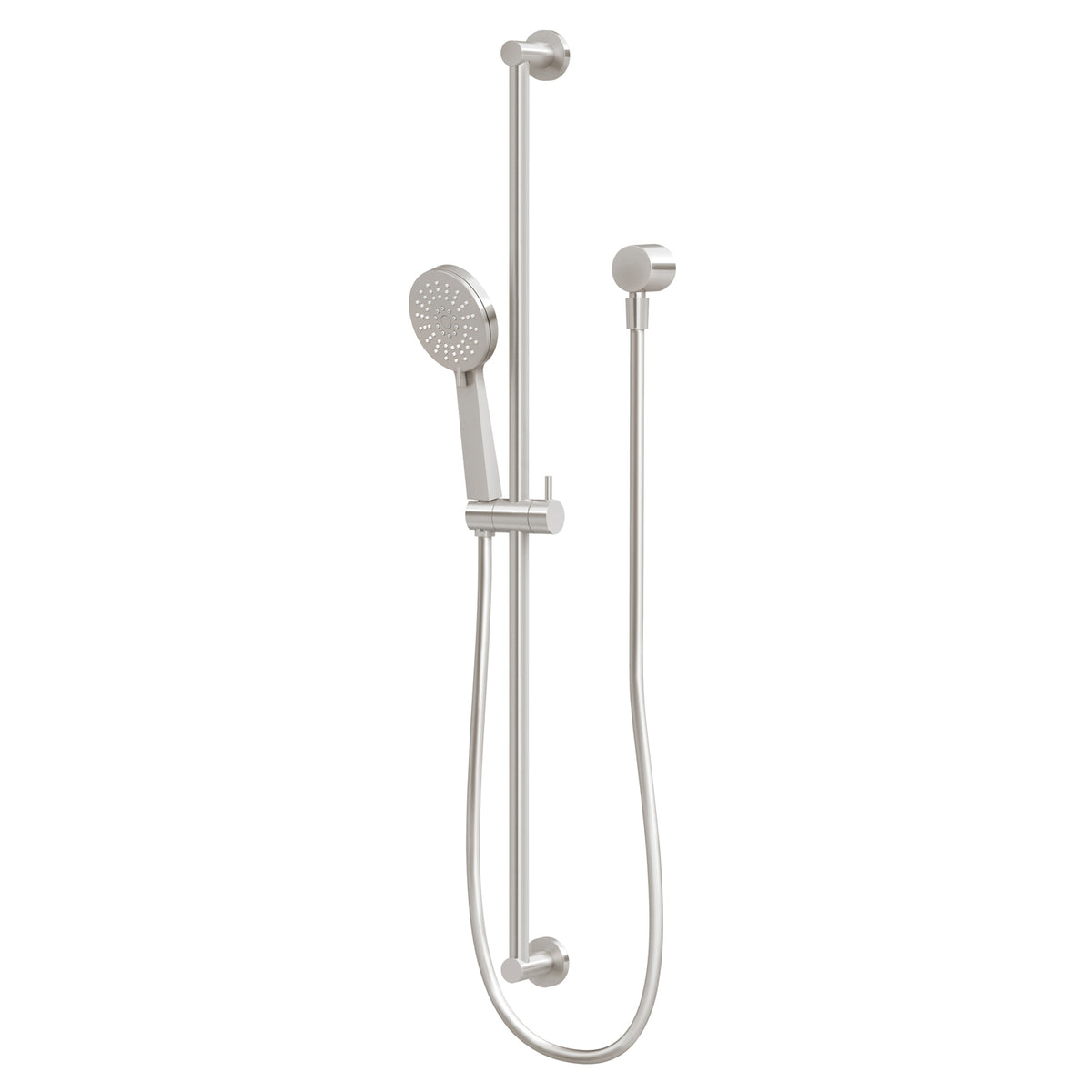 Vivid Slimline Extended Rail Shower - Brushed Nickel
