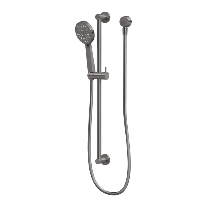 Vivid Slimline Rail Shower - Brushed Carbon