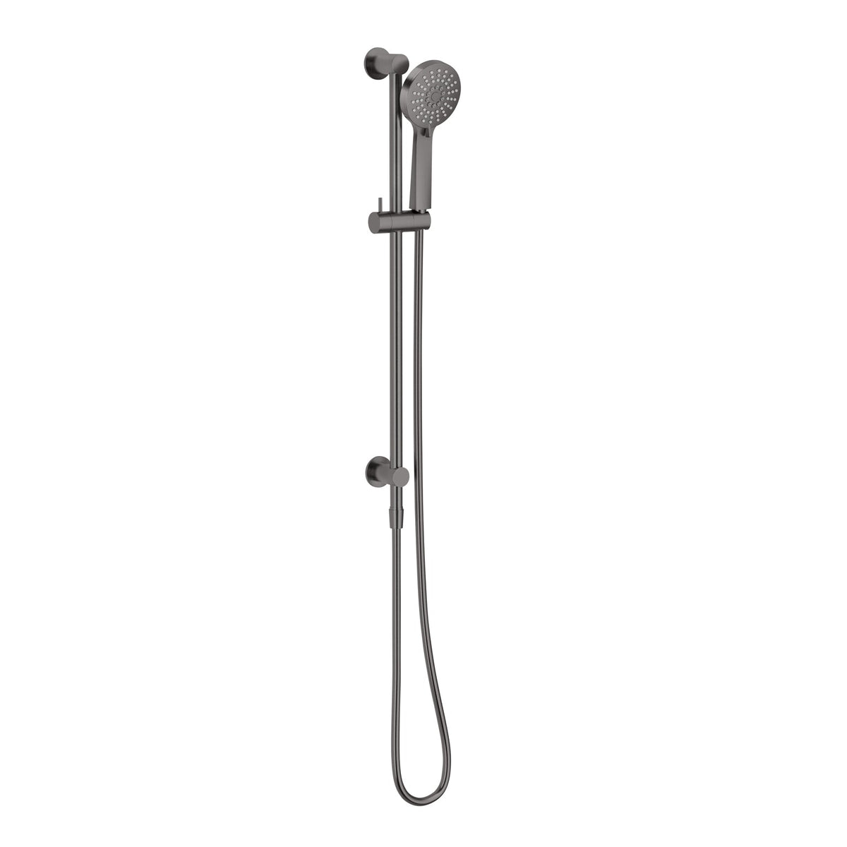 Vivid Slimline Water Through Rail Hand Shower - Brushed Carbon
