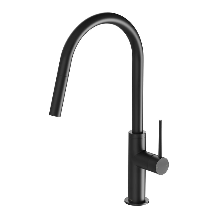 Vivid Slimline Pull Out Sink Mixer 200mm - Lead Free - Matte Black