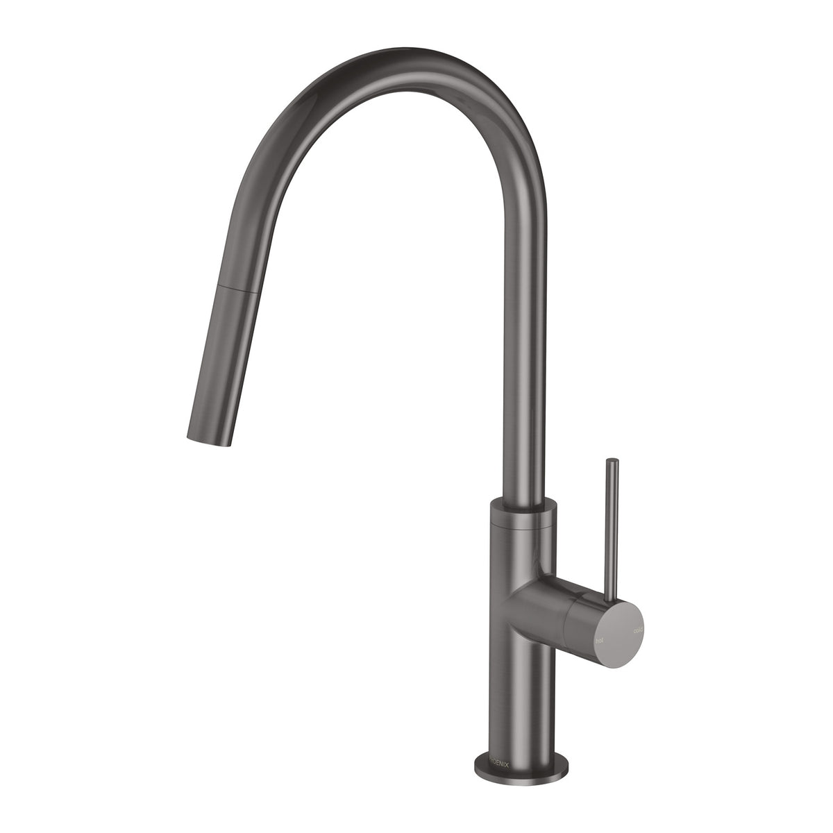 Vivid Slimline Pull Out Sink Mixer 200mm - Lead Free - Brushed Carbon