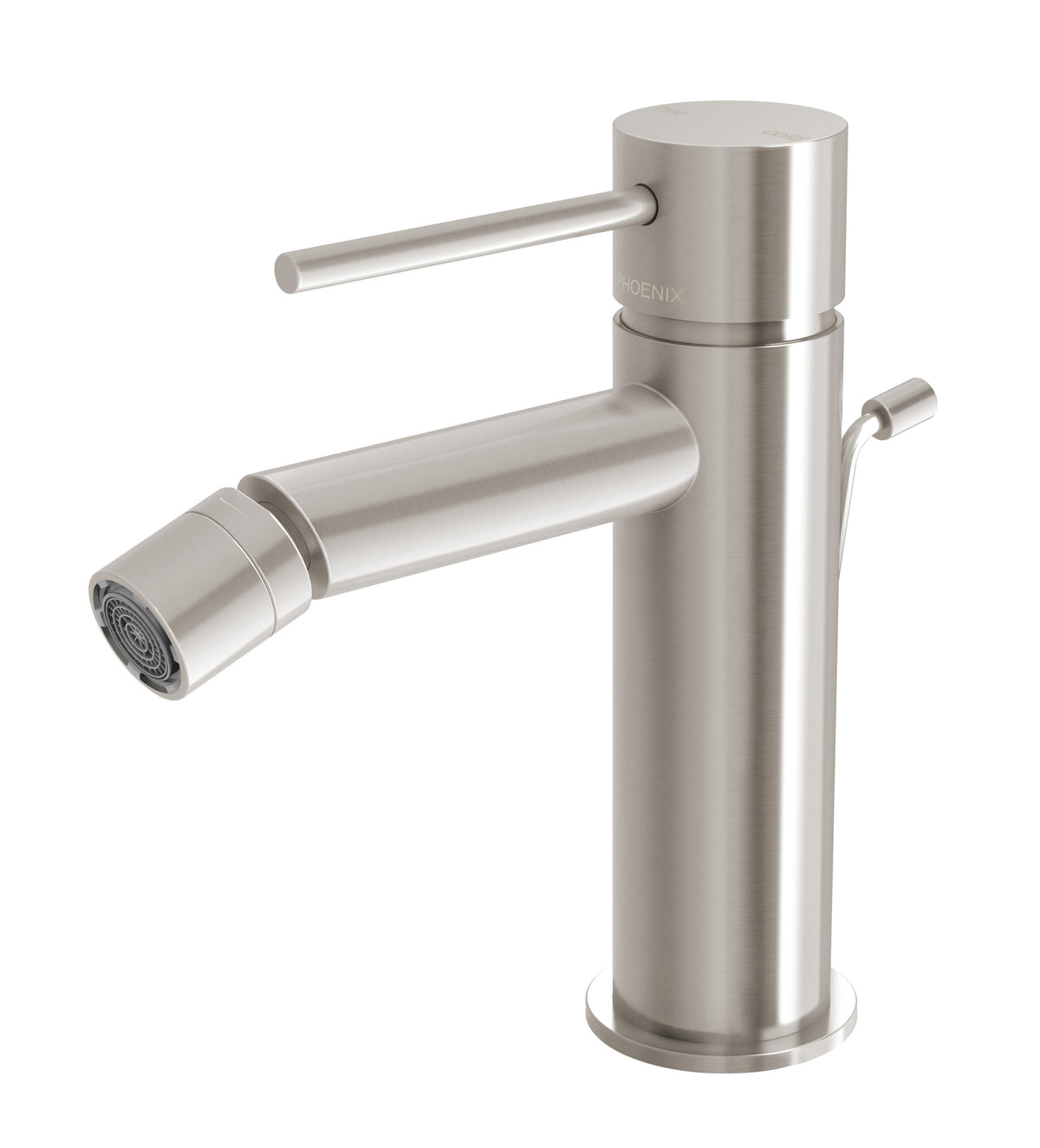 Vivid Slimline Bidet Mixer with Pop-Up Waste - Brushed Nickel