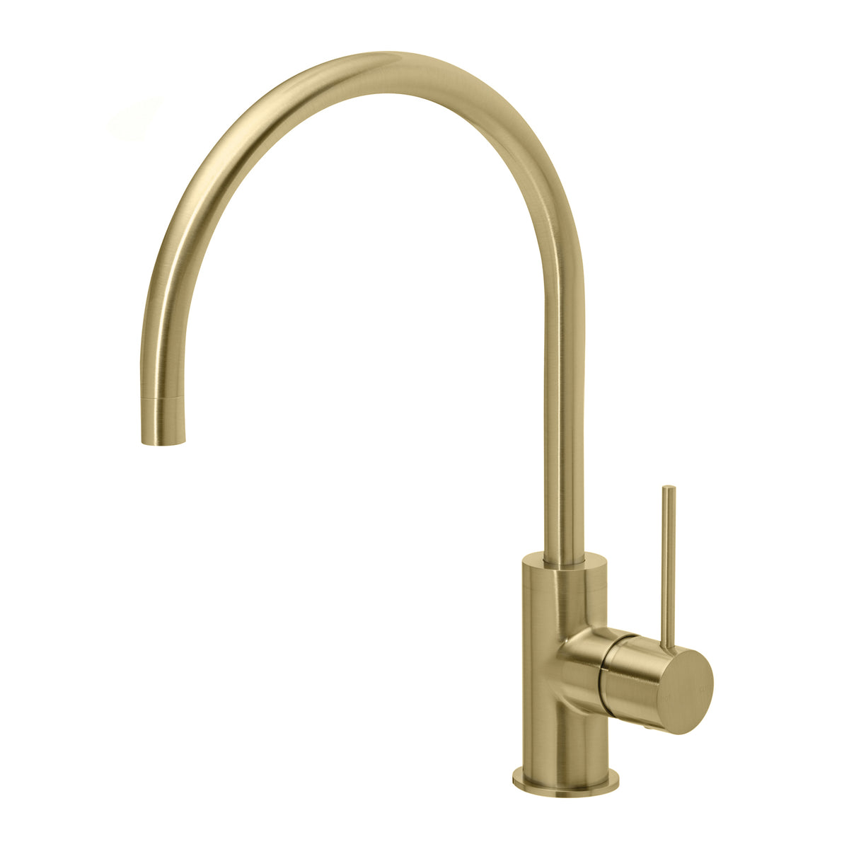 Vivid Slimline Sink Mixer 220mm Gooseneck - Lead Free - Brushed Gold