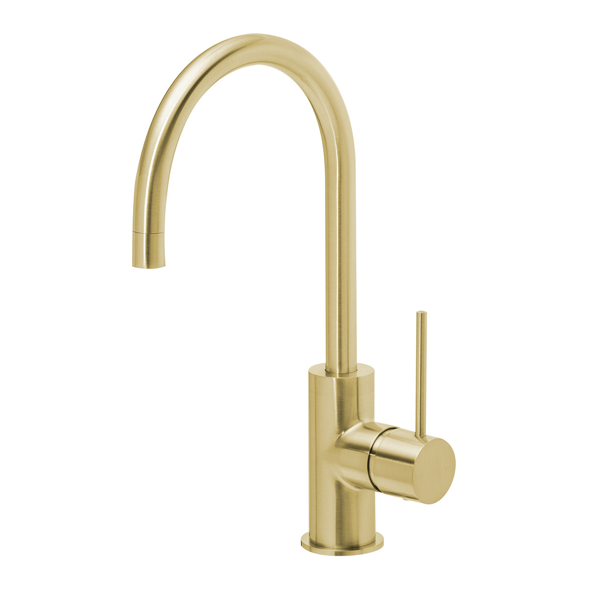 Vivid Slimline Sink Mixer 160mm Gooseneck - Lead Free - Brushed Gold