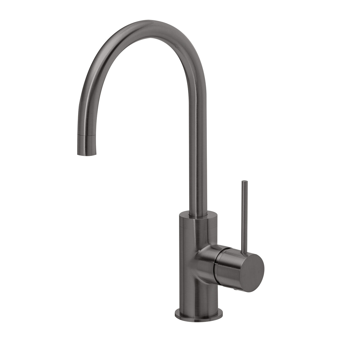 Vivid Slimline Sink Mixer 160mm Gooseneck - Lead Free - Brushed Carbon