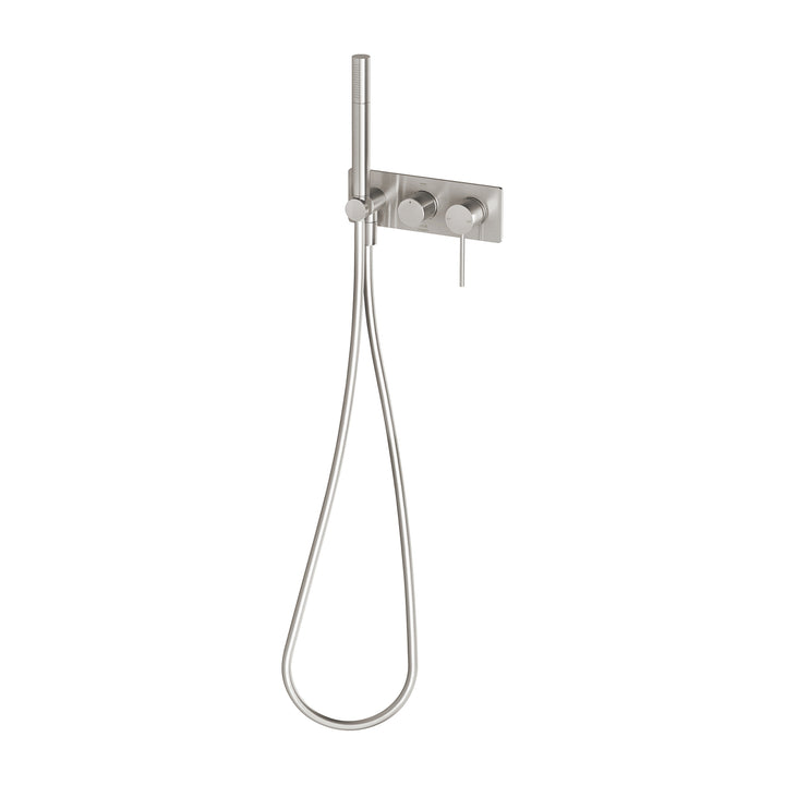 Vivid Slimline Wall Shower System - Brushed Nickel