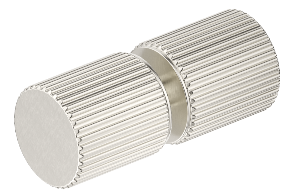 Shower Screen Handle - Fluted - Round - BN