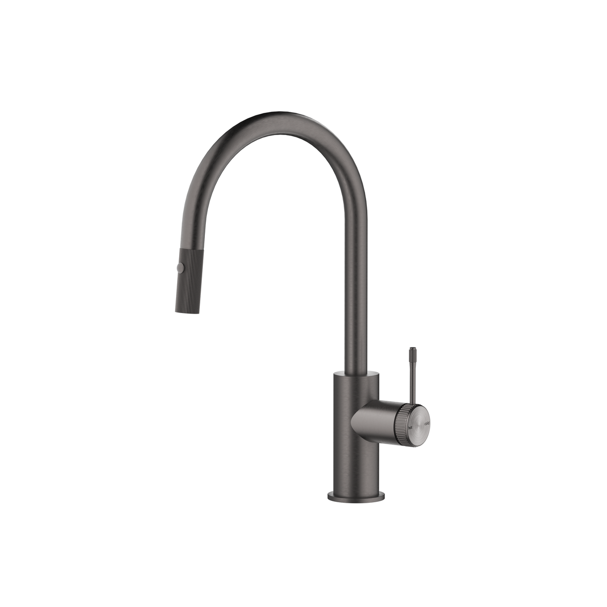 Mica Fluted Pull-Out Sink Mixer - Gunmetal