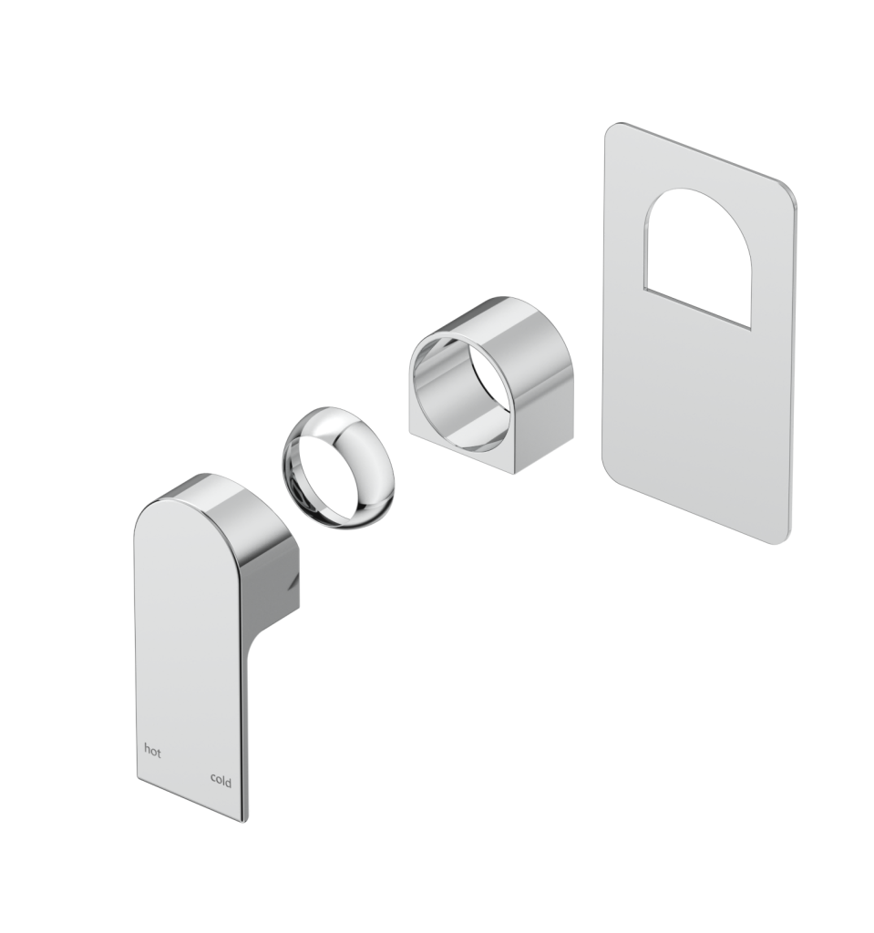 Beki Shower Mixer - Square Plate - Trim Kit