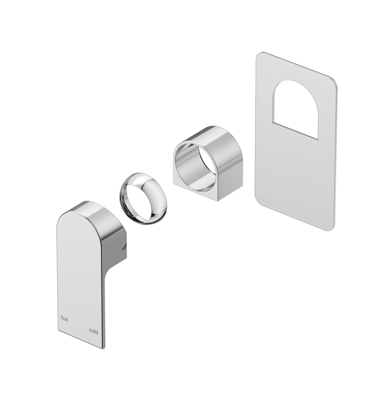 Beki Shower Mixer - Square Plate - Trim Kit