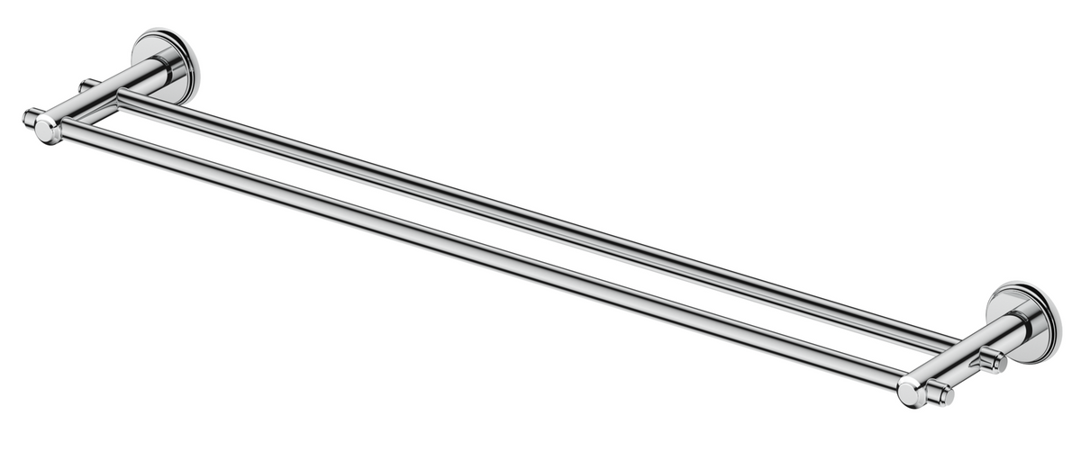 Mica Heritage Double Towel Rail - 600mm - Chrome