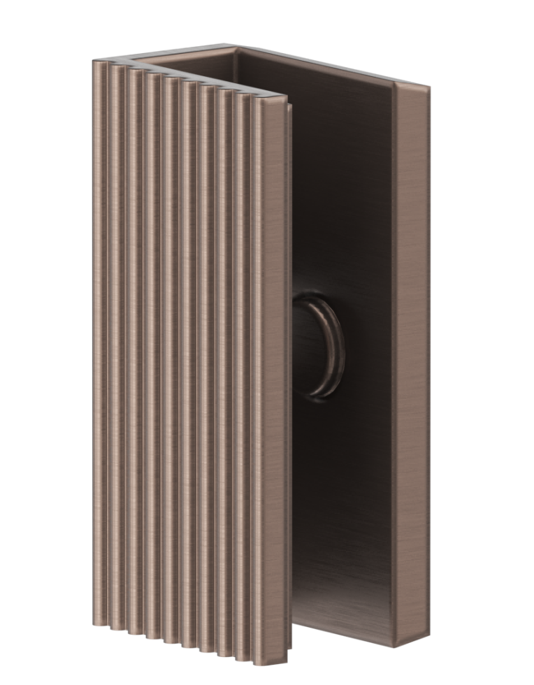Shower Screen Wall Bracket - Fluted - Dusk Bronze
